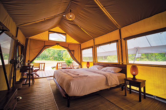  Tented camp with conservation focus